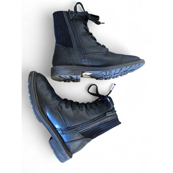 Sam Edelman Kids Combat Boots – Black – Size 2 - Picture 1 of 8